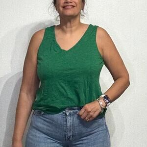 Chico's Green Sleeveless The Ultimate Tee Sz 2